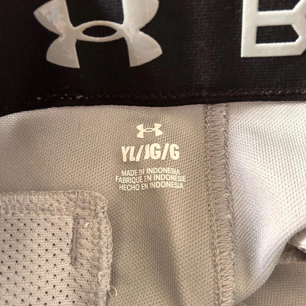 Under Armour Boys Youth Grey Baseball Pants Size YL/JG/J-G NWT‎